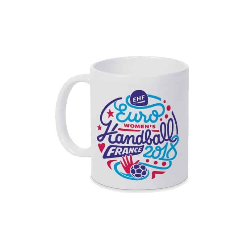 Mug Logo Euro Handball Blanc